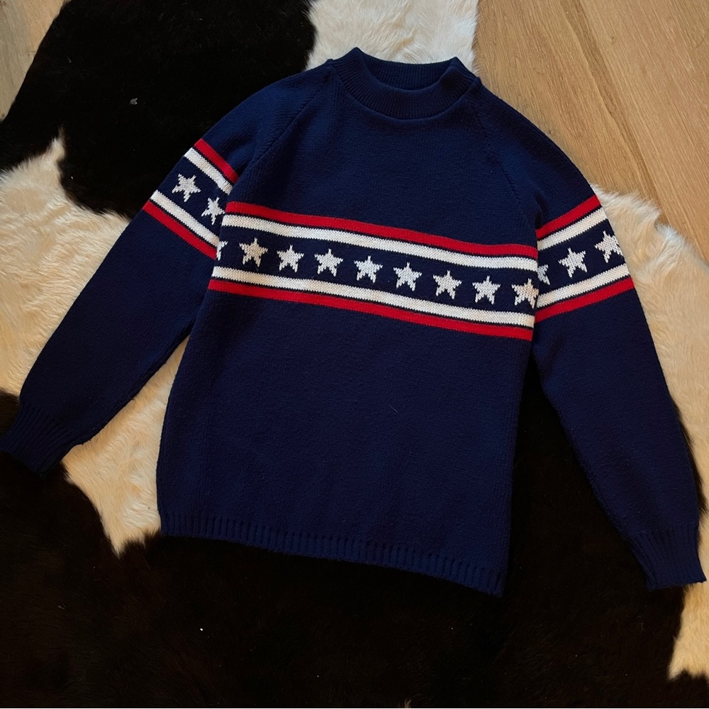 Vintage Stars and Stripes Sweater